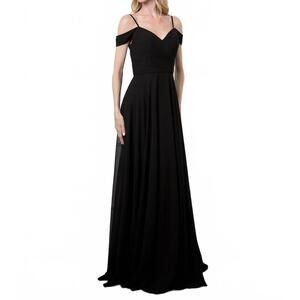 NEW EVA off shoulder maxi dress in black